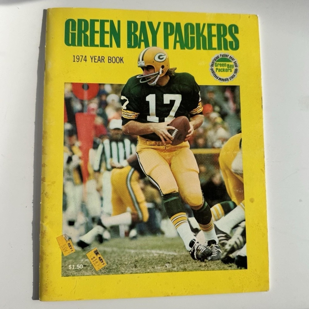 VTG 1974 NFL Publication Green Bay Packers Yearbook Football Packer Backer Fan